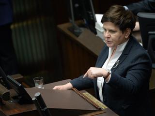 Beta Szydło, była premier, przekonywała, że nagrody jej ministrom się „po prostu należały”. Sejm, 22 marca 2018 r.