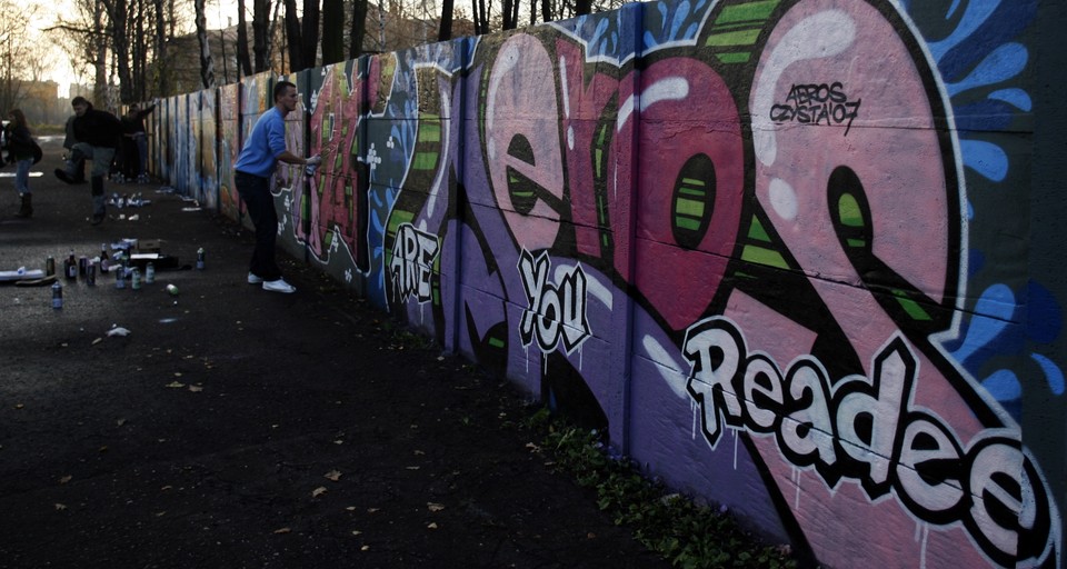 ZABRZE SKANSEN KRÓLOWA LUIZA GRAFFITI