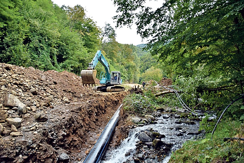 Korito reke Bistrice, nedaleko od Rupske reke