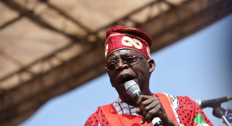APC national leader, Bola Ahmed Tinubu may be mulling a presidential run (AFP)