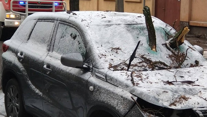 Szegény autót kivégezte a tél Kispesten: ha ember lenne, zombifilmben szerepelhetne – fotók