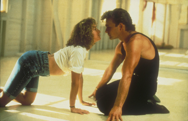   Jennifer Gray and Patrick Swayze in the movie "Dirty Dancing"