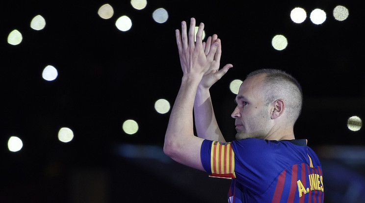 Andrés Iniesta 22 év után távozik a gránátvörös-kékektől /Fotó: AFP