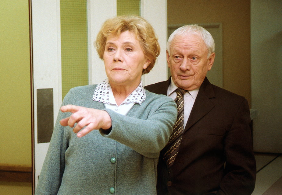 Teresa Lipowska i Witold Pyrkosz w serialu "M jak miłość".