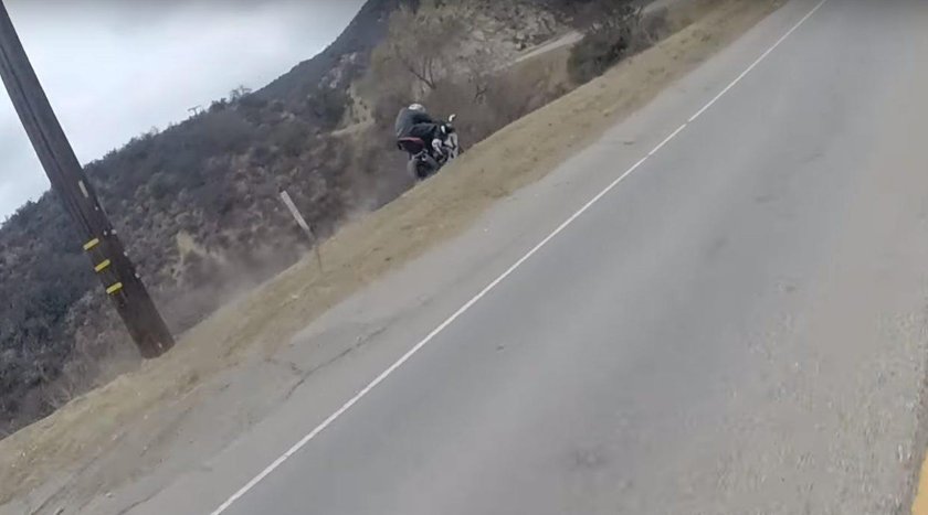 Mulholland Drive. Nagrał makabryczny wypadek motocyklowy przyjaciela