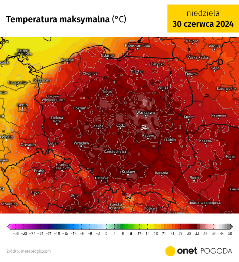 W niedzielę czeka nas szczyt upałów. Temperatura może poszybować do 35 st. C