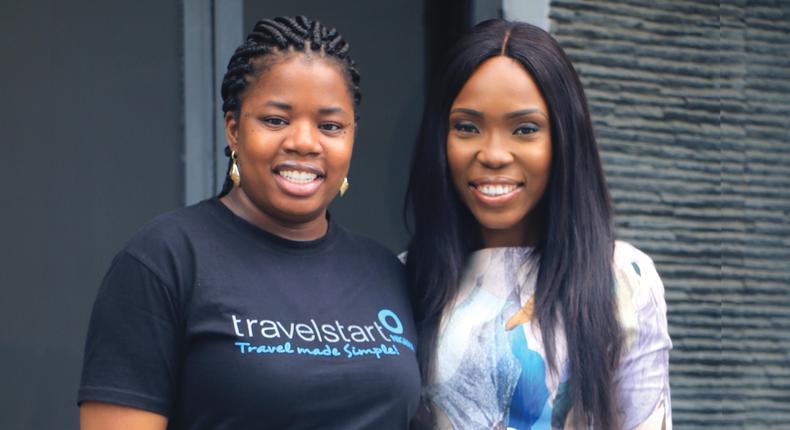 From Left to Right - Bukky Akomolafe Commercial Manager Travelstart and Kemi Lala Akindoju, Producer