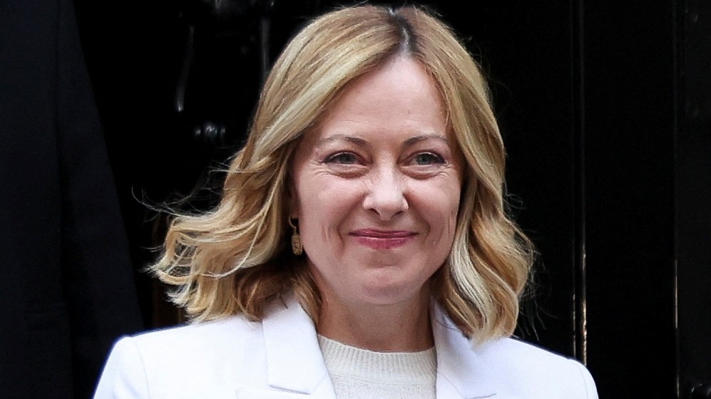 Giorgia Meloniová v Londýne, 2. marca 2025