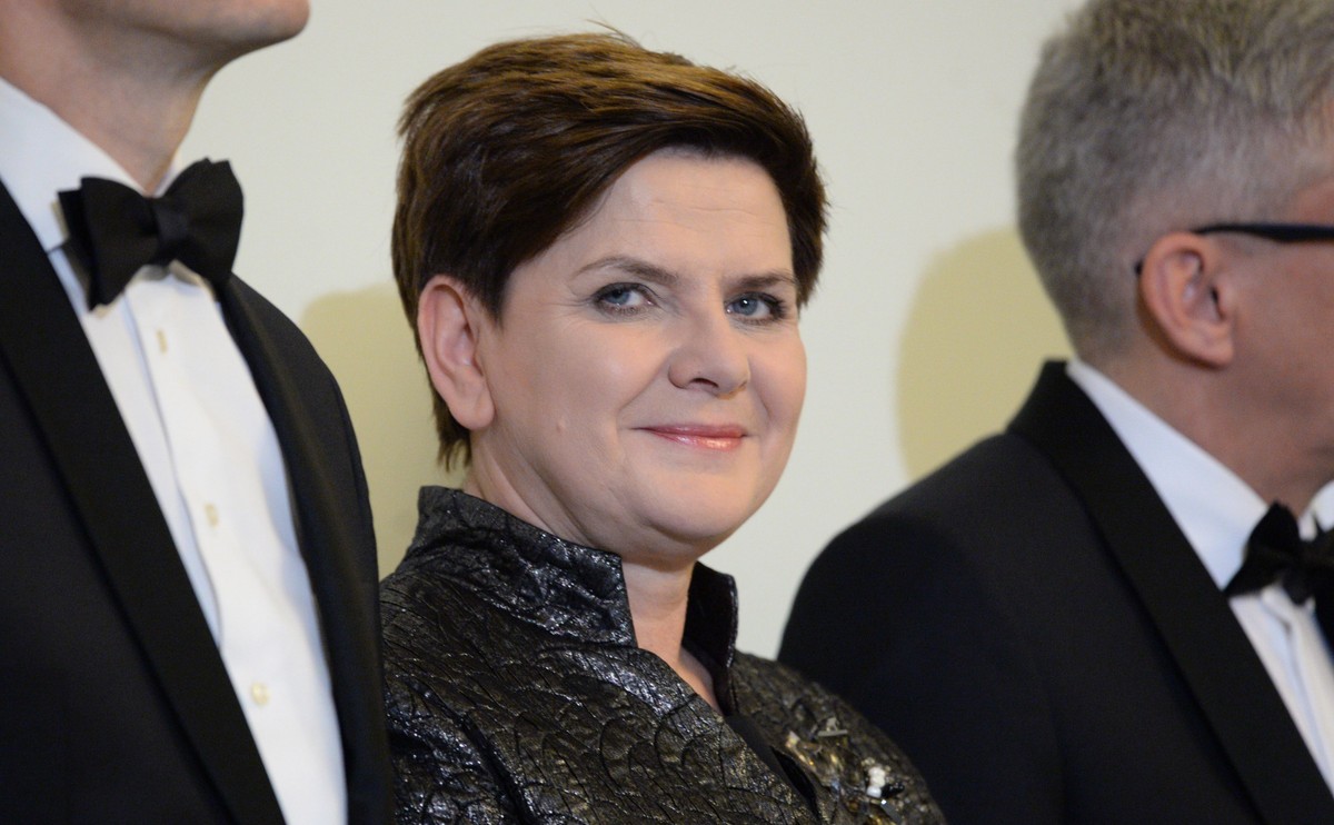 Premier Beata Szydło podczas spotkania noworocznego pary prezydenckiej z korpusem dyplomatycznym