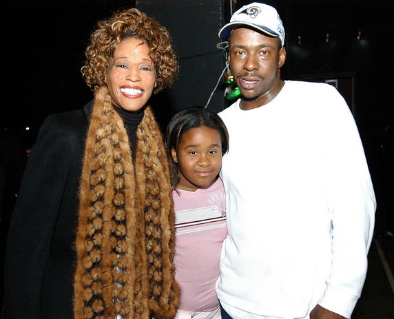 Whitney Houston, jej córka Kristina i Bobby Brown (2003)
