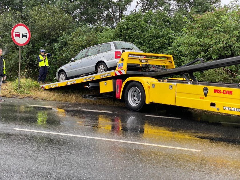 Tir pchał auto pana Bartka przez kilkaset kilometrów