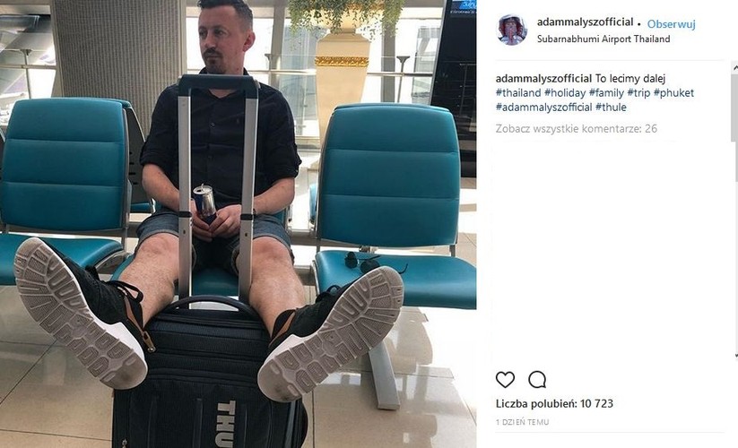 Adam Małysz na wakacjach