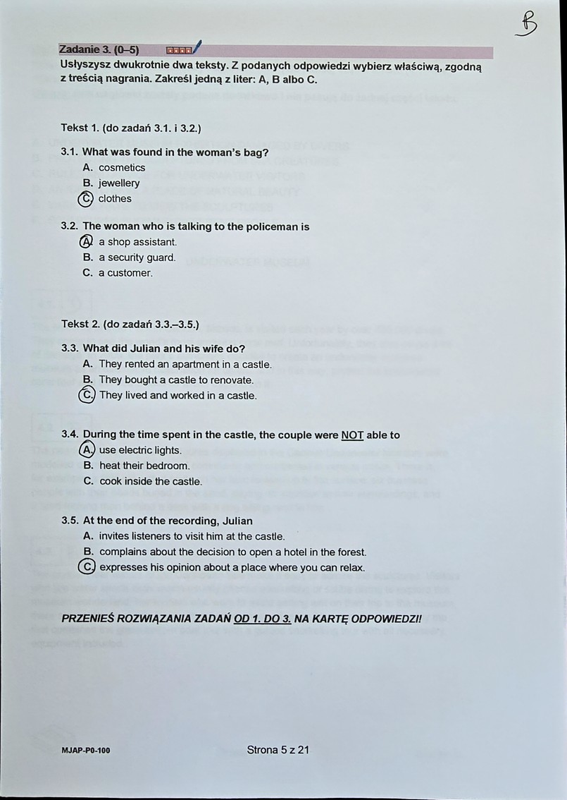 Matura 2024. Język angielski - poziom podstawowy [ARKUSZE CKE i ODPOWIEDZI]