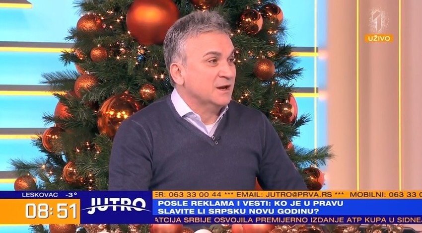 Srđan Đoković u jutarnjem programu kod Jovane Joksimović i Srđana Predojevića