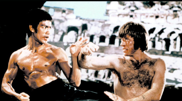 1972-ben tűnt fel a Sárkány útja című filmben, Bruce Lee (balra) ellenfeleként /Fotó: Northfoto 