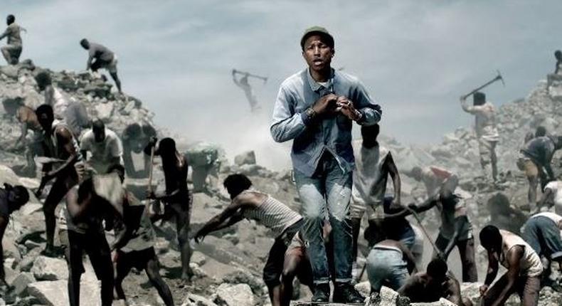Pharell Williams in 'Freedom' video