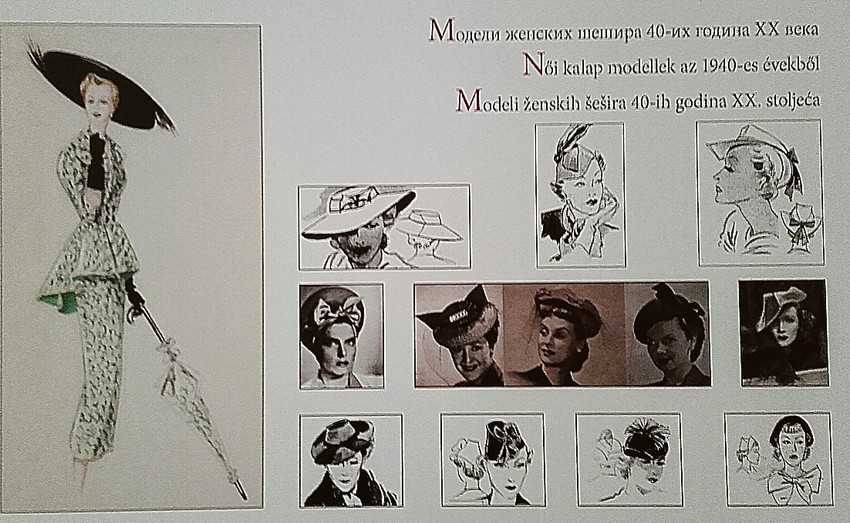 Modeli ženskih šešira 40- tih godina 20. veka