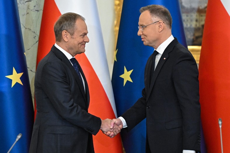 Donald Tusk i Andrzej Duda