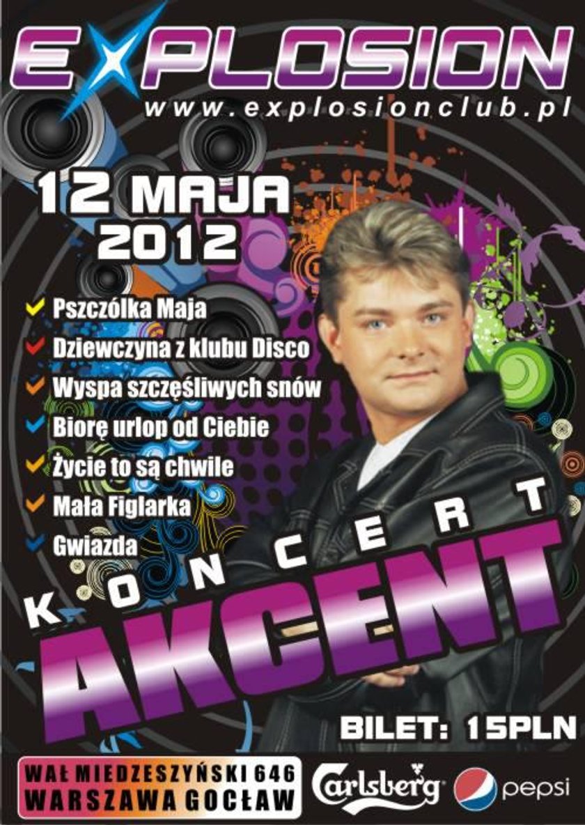 Plakat zespołu Akcent