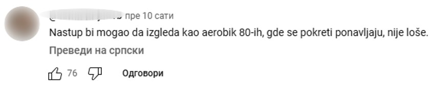 Komentari na račun pesme Nataše Kojić za PZE