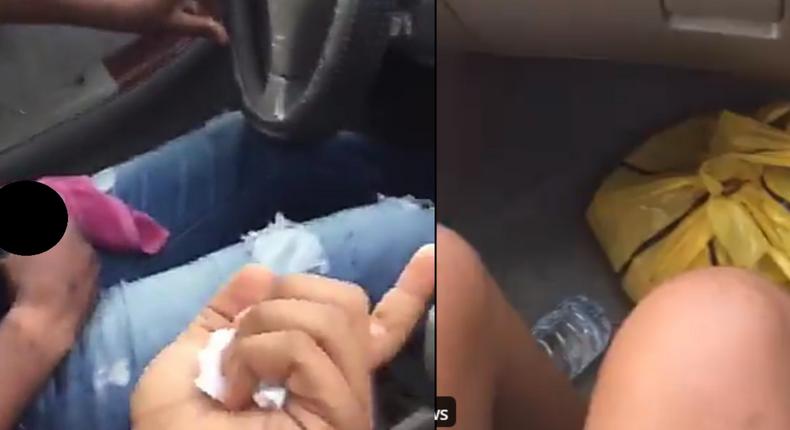 “Don’t do that! - Female passenger screams as driver brings out erect joystick and  masturbates (video)