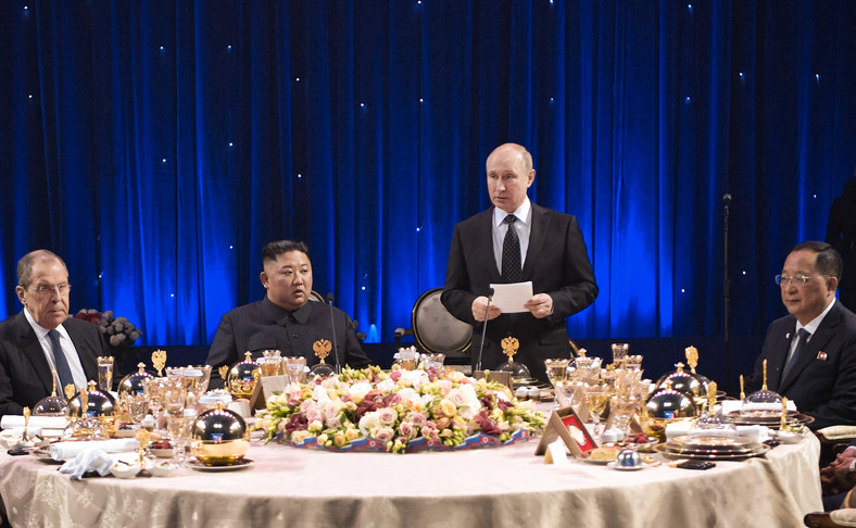 Kim Dzong Un i Władimir Putin w 2019 r.