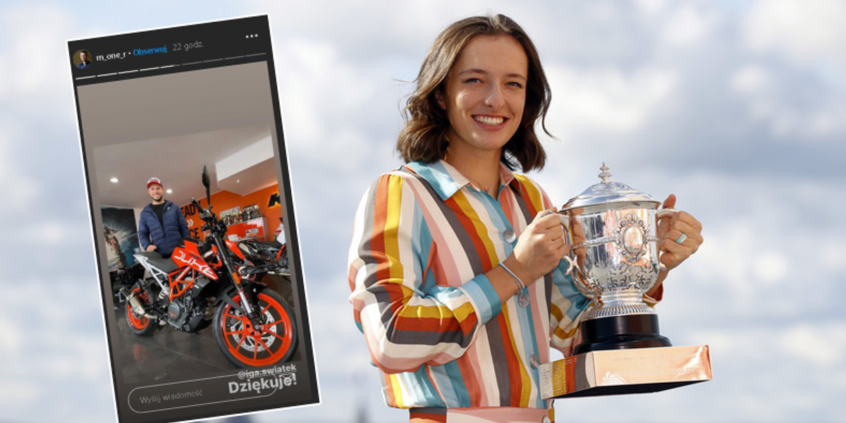 Iga Świątek kupiła trenerowi motocykl. „To team nieograniczonej kreatywności" - Tenis