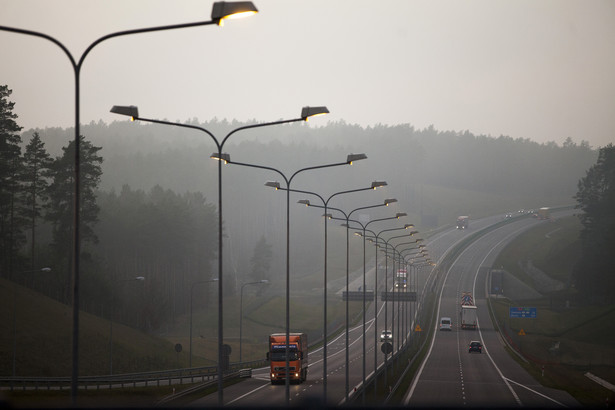 Autostrada A2 w okolicach Torzyma. 13.12.2013.