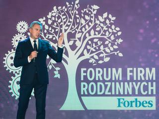 Paweł Zielewski, redaktor naczelny Forbes Polska, podczas Forum Firm Rodzinnych 2021