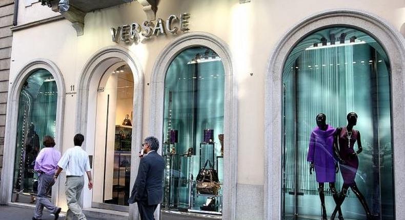 A Versace store 