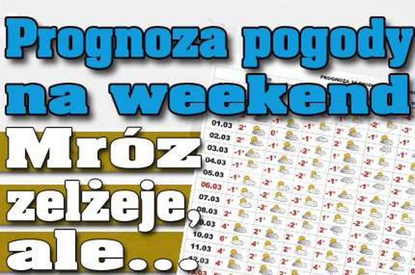 Prognoza pogody na weekend. Mróz zelżeje, ale... 