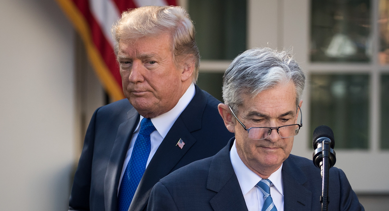 donald trump jerome powell