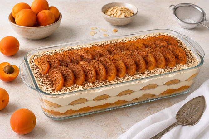 Tiramisu sa kajsijama, pravo letnje osveženje