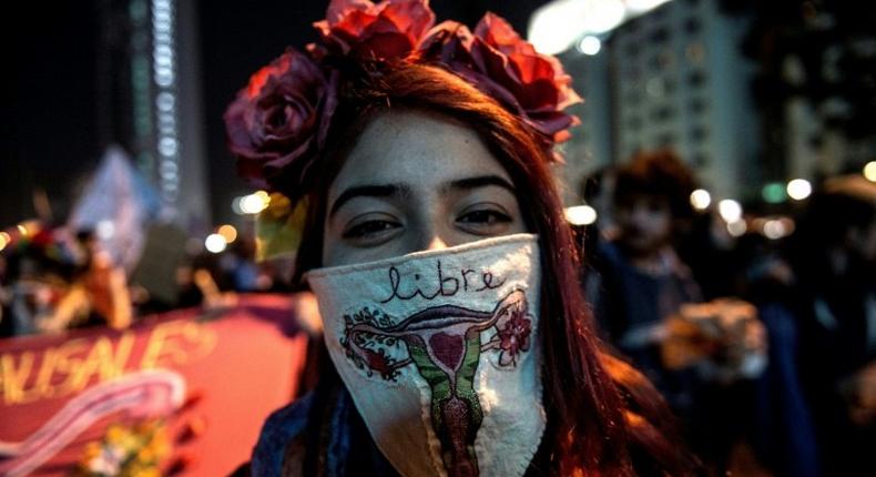 A measure to ease Chile's strict ban on abortion, upheld by the country's constitutional court, has drawn protests for and against, like this one in July by activists who decriminalizing the procedure