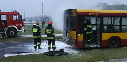 W Warszawie znów płonął autobus