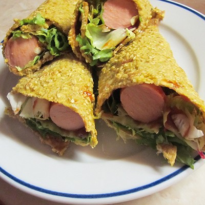 Tortilla hot-dog