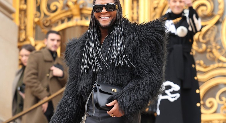 Law Roach at the Schiaparelli Spring 2023 show during Paris Fashion Week.Jacopo Raule/Getty Images