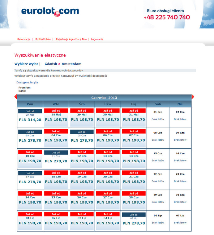 Gdańsk-Amsterdam za 199 zł liniami Eurolot