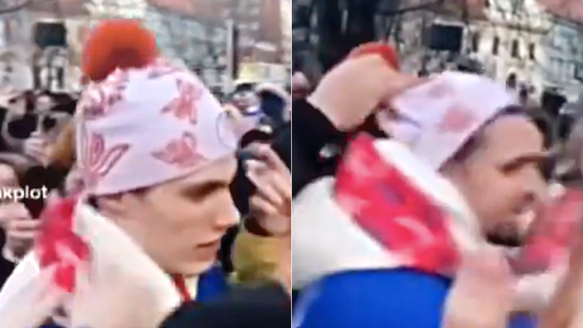 Slafkovskému čiapku ukradli, jeho spoluhráč si ju vypýtal naspäť.