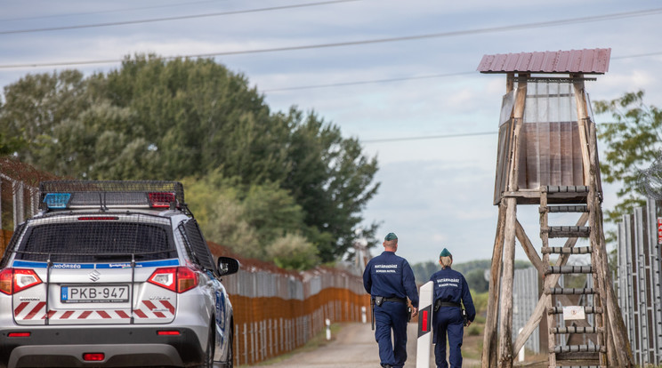 A magyar–szerb határnál folyama-tos az ellenőrzés, a határvadászok akadályozzák meg, hogy többek között bűnözők szivárogjanak be az országba, így az Európai Unióba /Fotó: MTI/Rosta Tibor  