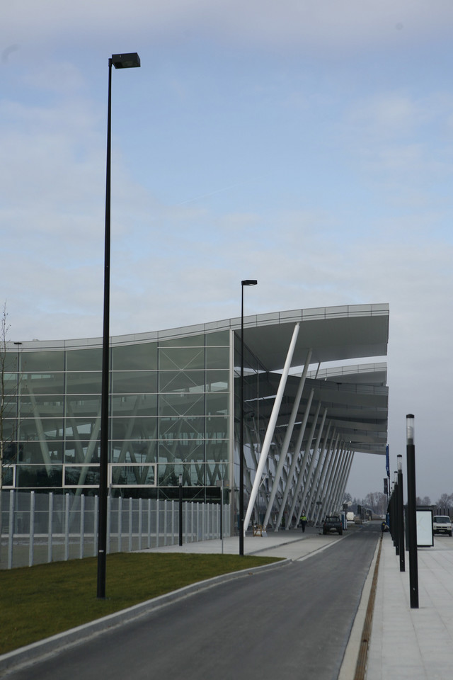 Prezentacja terminala na lotnisku we Wrocławiu