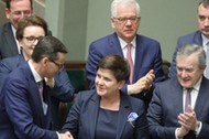 Beata Szydło, Piotr Gliński, Mateusz Morawiecki 