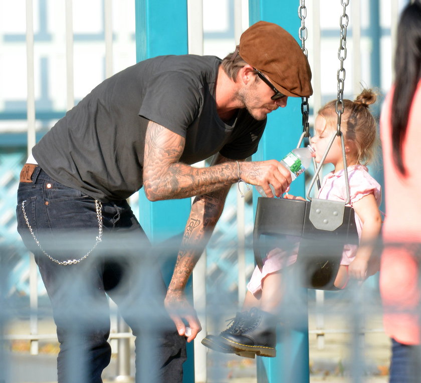 David Beckham z córką Harper Seven