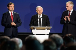 PIS  Jarosław Kaczyński Zbigniew ziobro jarosław gowin