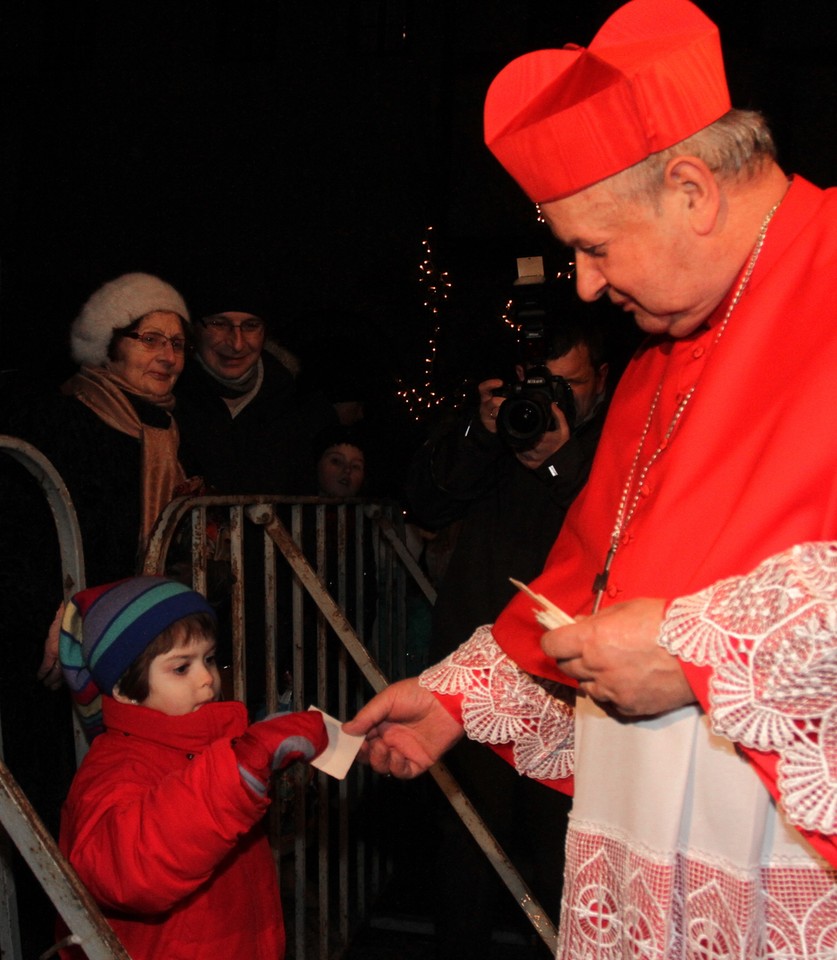 Szopka i choinka na ul. Franciszkańskiej