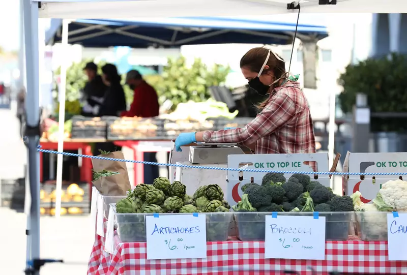 Farmers Market w San Francisco, 21 kwietnia 2020