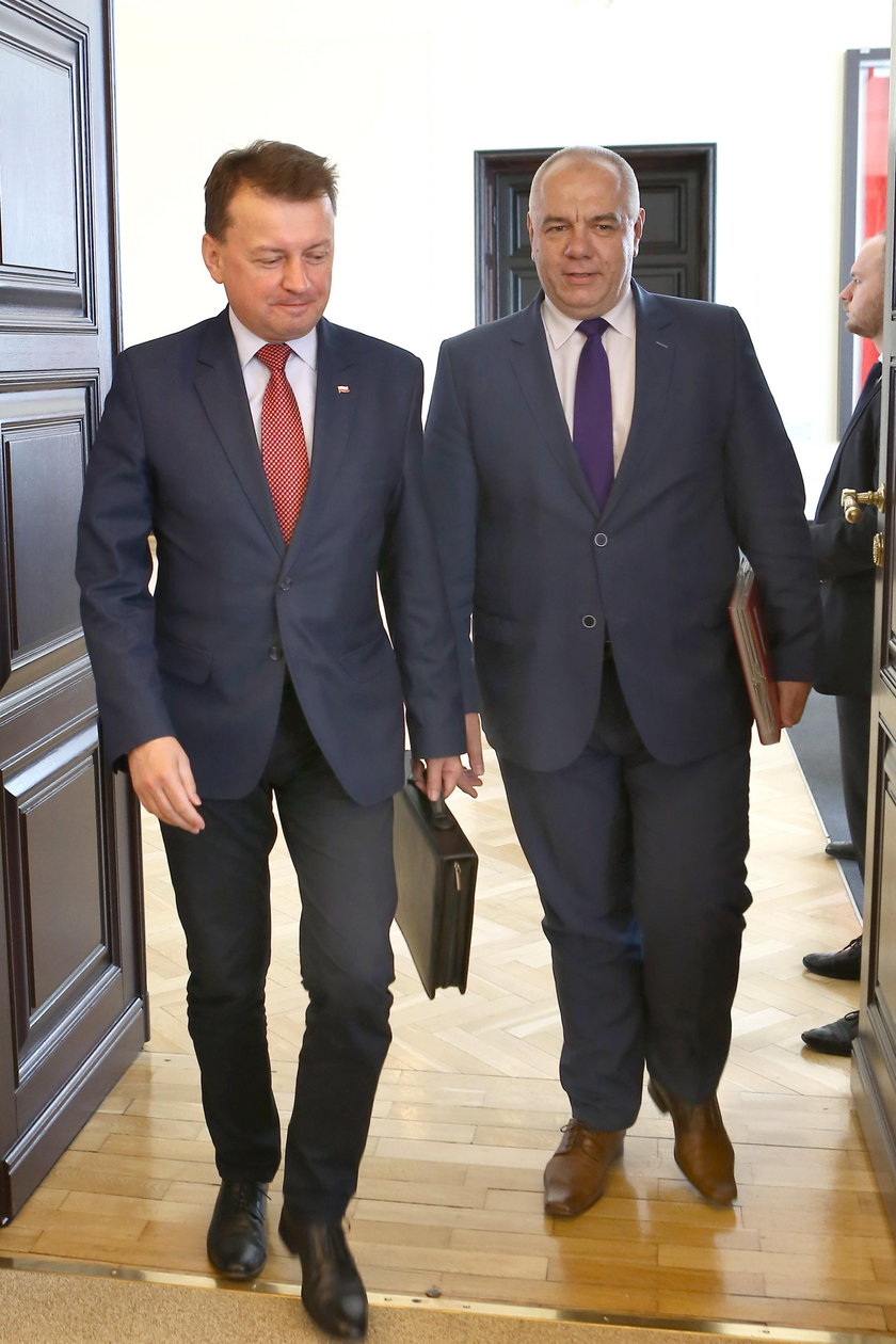 Mariusz Błaszczak i Jacek Sasin