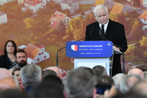 Prezes PiS Jarosław Kaczyński w Janowie Lubelskim