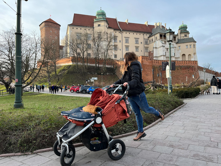 Ania ze swoimi dziećmi - Alicją i Mikołajem