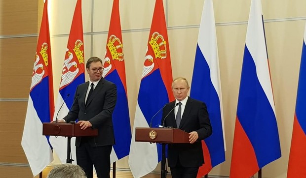 Aleksandar Vučić i Vladimir Putin